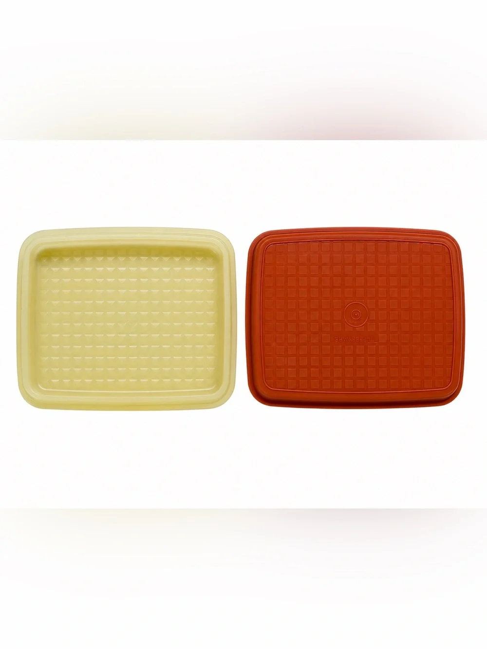 Vintage Tupperware Season N Serve Marinade & Deli Keeper Containers Paprika Red